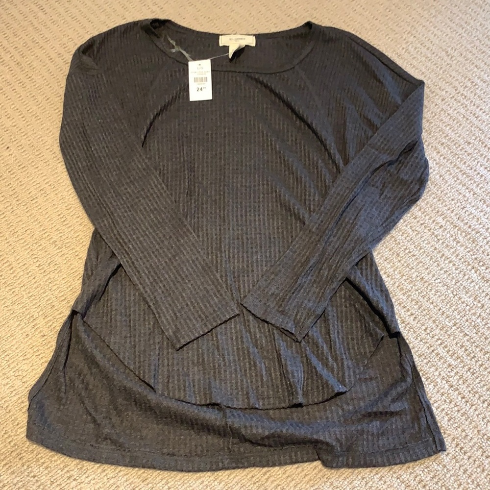 Grey waffle long sleeve